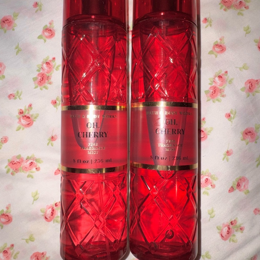 Bath & Body Works Oh, Cherry Fine Fragrance Mist - Red Bottle